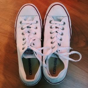 white low top converse